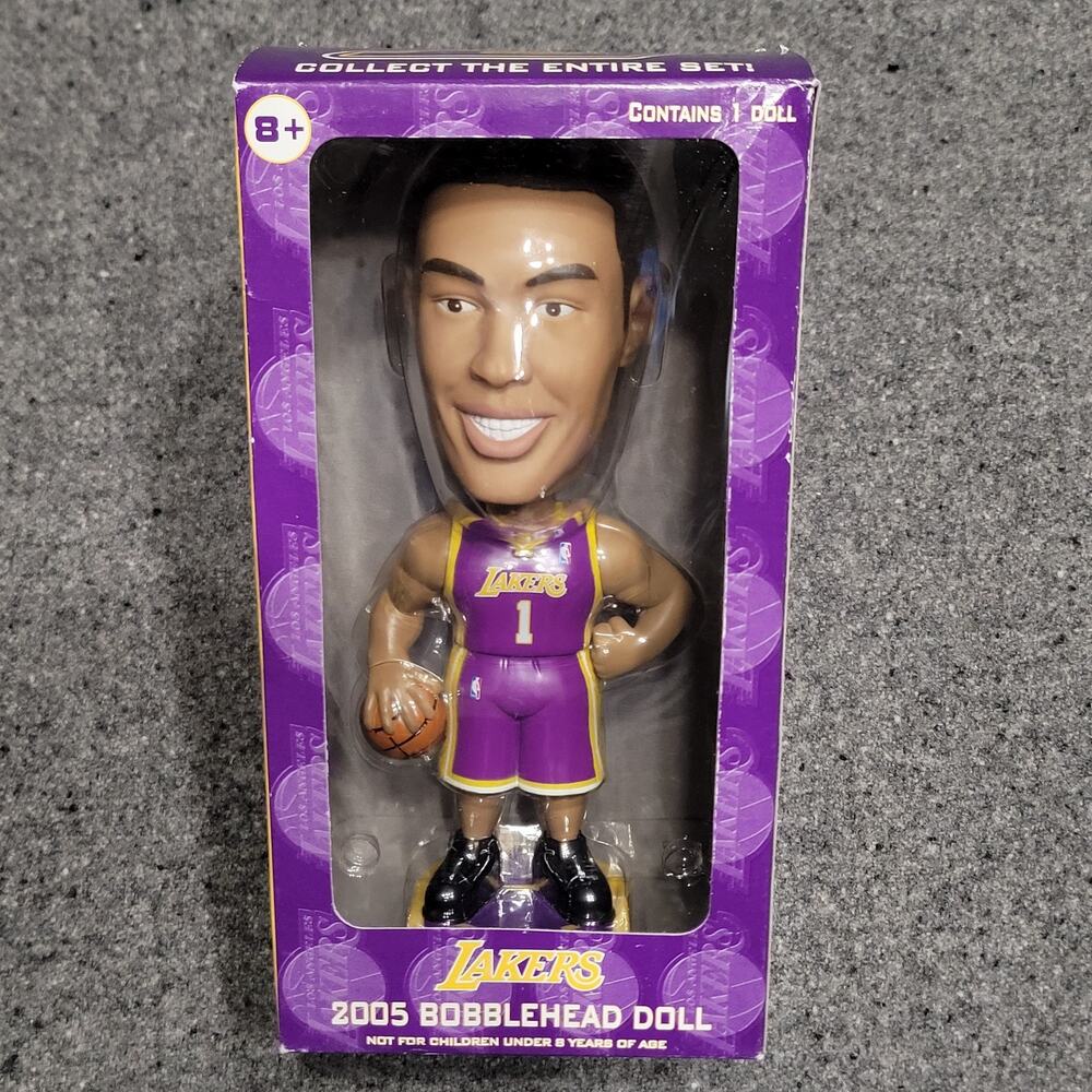 Vintage LA Lakers Bobblehead Caron Butler #1 2005 Upper Deck Carls Jr Throwback